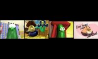 Veggietales Silly Song with Larry Quadparison
