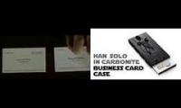 Business Card from American Psycho, with Han Solo and Dark Vador