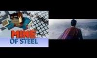 Man of Steel vs Mine of Steel : Superman in Minecraft Trailer comparaison