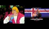 Heman versus DJ MuscleBoy