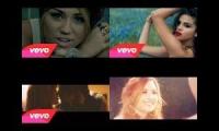 Selena G, Miley C, Demi L,Taylor S