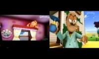 Garfield Show Comparison Farm Fresh Feline Spanish/English