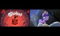 Wander Over Yonder vs my little pony (lord hater vs Nightmare Moon)