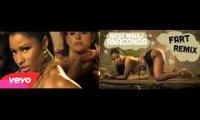 Mix of 2 videos from youtube : Nicki Minaj Anaconda fart remix.