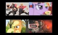 sparta remix quadparison ( team fortress 2 vs my little pony)