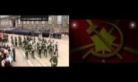 Danish military parade Hell Marching for DEMOKRATI