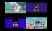 My Little Pony vs Splaat Sparta Quadparison 7 (Locomotion and Madhouse)