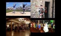Scottish sword dance and Bagpipes