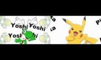 Pikachu vurses yoshi