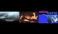 Rainy Mood + Miles Davis + Fireplace!