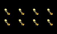 skellington bones - skull tumpets