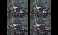 African Black Negro angry man fights back