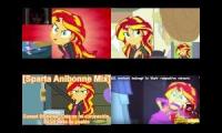 Sunset Shimmer Sparta Quadparison 1