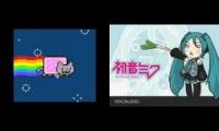 Nyan Cat vs Hatsune Miku