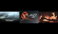Rainy Mood + Jazz + Fireplace