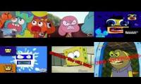 gumball vs klasky csupo vs spongebob sparta sixparison