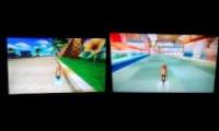 MKWii (Glitch) Flap Race: Coconut Mall Sam vs. Speed