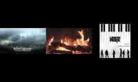 Rainy Mood - Fireplace - Minutes to Midnight Instrumental