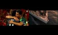 Ronaldo finaly hugged Bale