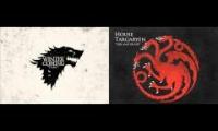 A song of Ice and Fire (House stark theme and House Targaryen theme)