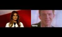 Melania was Rick Rolled