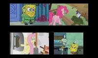 SpongeBob vs My Little Pony Sparta Remix Quadparison 1 (REFIXED)