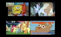 SpongeBob vs My Little Pony Sparta Remix Quadparison 3