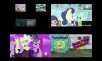 SpongeBob vs My Little Pony Sparta Remix Quadparison 4