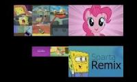 SpongeBob vs My Little Pony Sparta Remix Quadparison 7