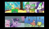 SpongeBob vs My Little Pony Sparta Remix Quadparison 8
