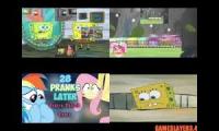 SpongeBob vs My Little Pony Sparta Remix Quadparison 9 (FINALE MASHUP NEW)