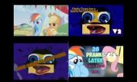 MLP vs Klasky Csupo Sparta Remix Side By Side 2