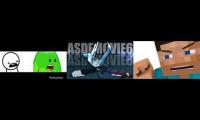 ASDFMovie 6 Original vs BFDI vs Real Life vs Minecraft