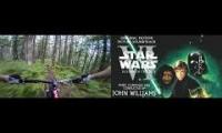 go pro forest footage and star wars endor chase music