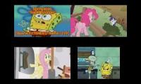 SpongeBob vs My Litte Pony Sparta Remix Quadparison (Jario Edition)