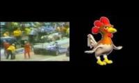 pit crew dance chicken song
