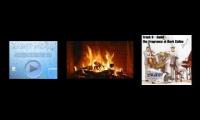HD fireplace, rain, and jazz