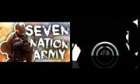 side by side of seven nation army