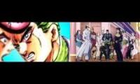 Jojo Manga and anime MAD comparison.
