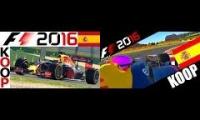 F1 2016 KOOP Saison 2 #5 – Catalunya, Spanien DaveGaming, bazman