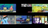(Requested by Pet297alt) 2017 SpongeBob vs My Little Pony Sparta Remix Sixparison
