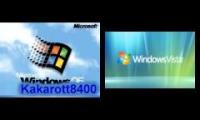 Windows XP Sparta Dark Heart Remix Gauntlet ft Windows 2000,95,Vista Beta 1