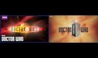 10th and 11th doctor who title sequences together