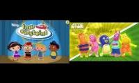 Childhood remixes that include wonderpets and backyardigans