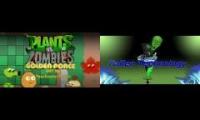 Plants vs zombies Golden Force OST - Canada Grasswalking vs Fallen Technology Wave 1
