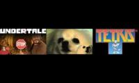 Undertale vs Tetris vs Gabe the Dog vs Jack Black Bonetrousle