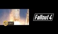 SpaceX launch with fallout theme