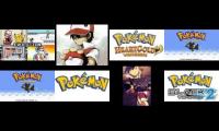 Pokemon trainer red theme mashup + evolution of red battles