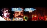 Hello Neighbor: Get Out Mashup (Unmute one video for preference)