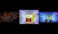 Lionsgate Horror Logo scares spongebob & Squidward